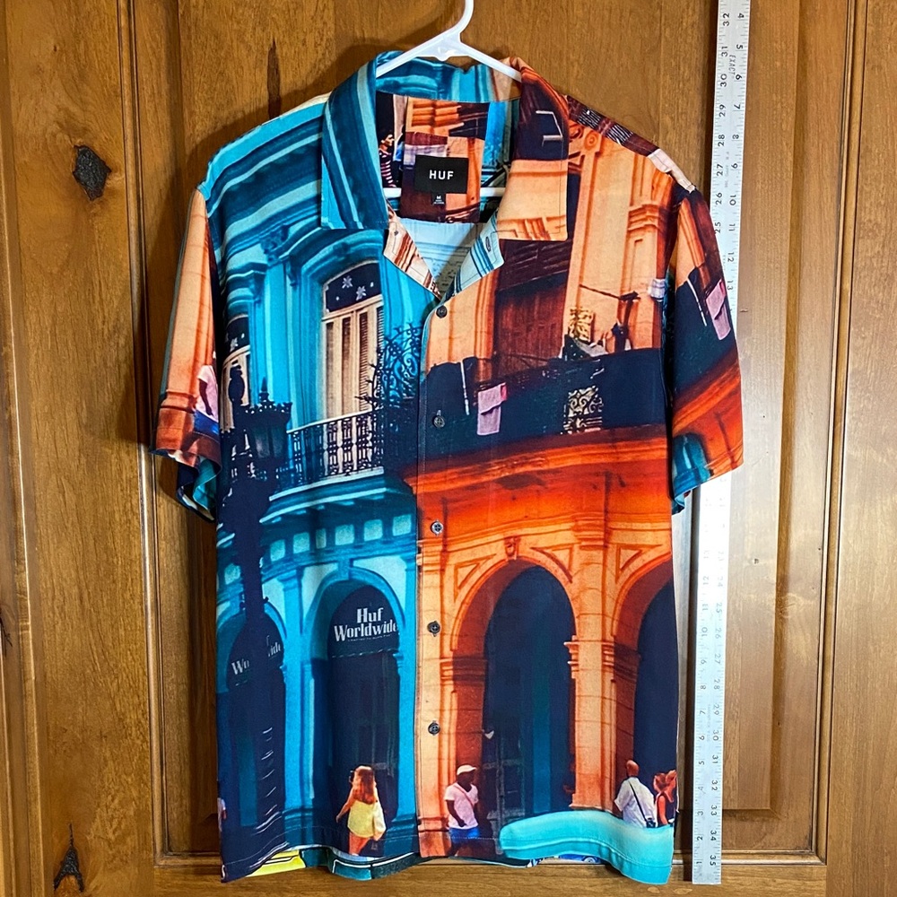HUF Havana Resort Short Sleeve Shirt Mint, Size M